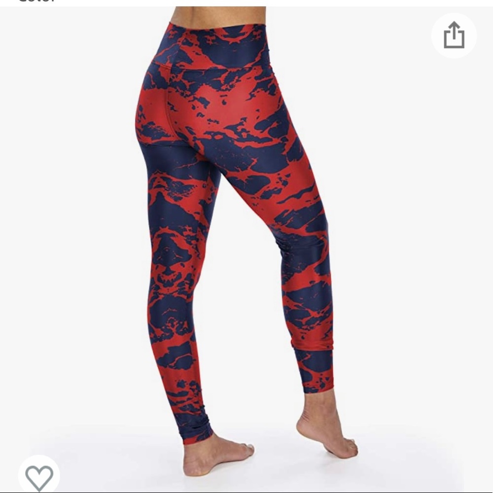 Zubaz Officially Licensed Women's NFL Lava Legging, New England Patriots